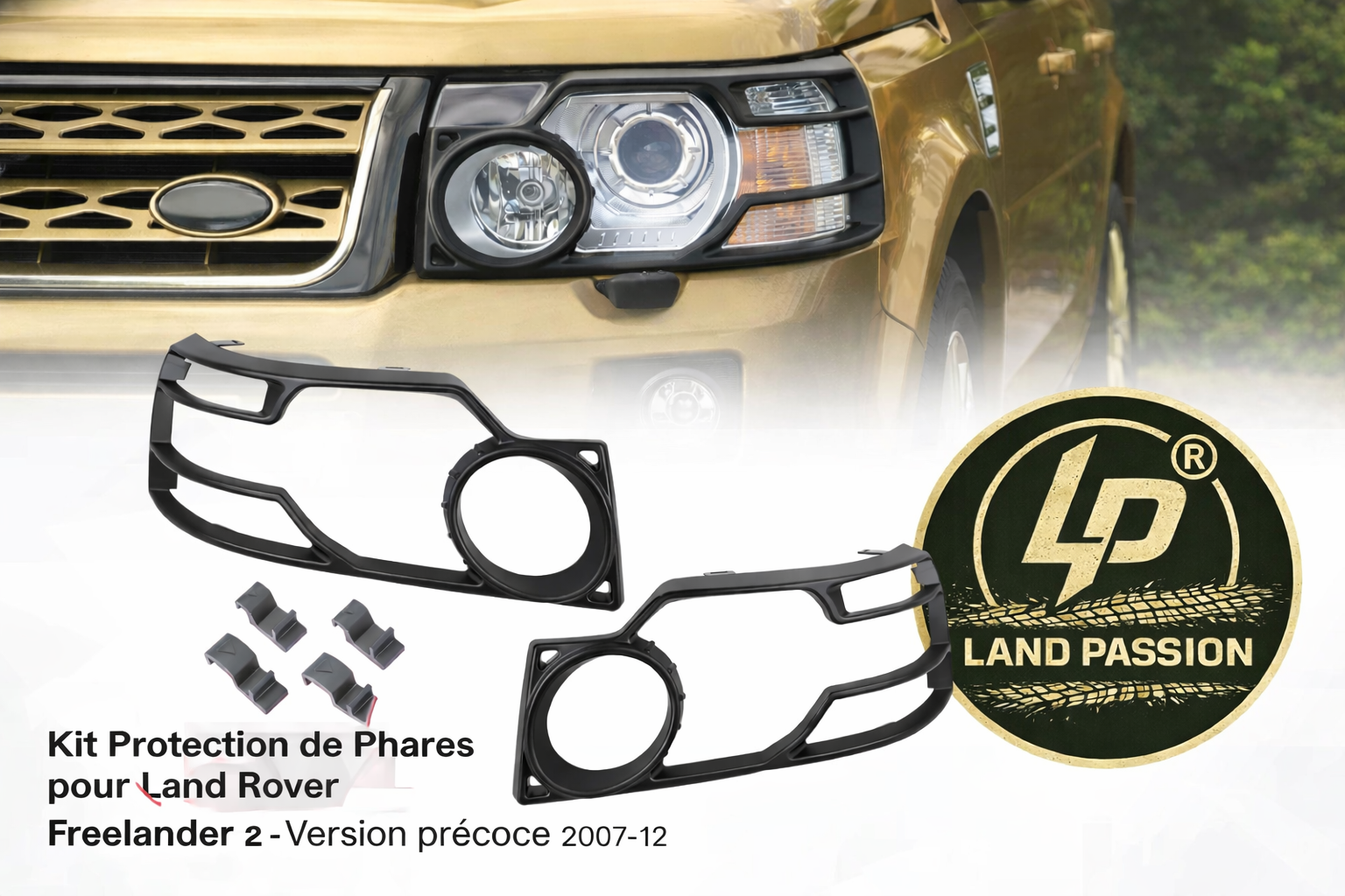 Kit de protection de phare pour Land Rover Freelander 2 génèration 2007-2012